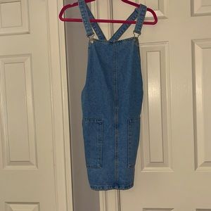 Jean overall dress